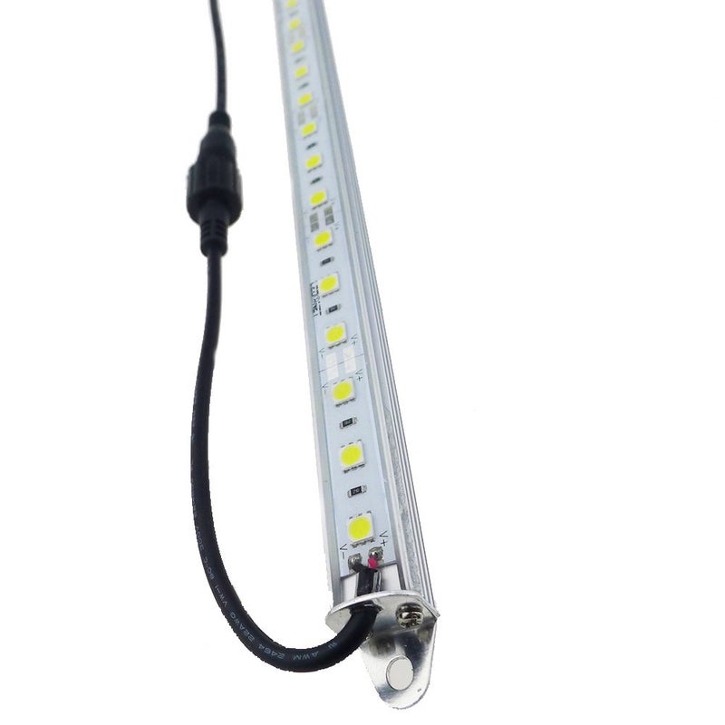 LEDENETÂ® 12" 6500K-7000K White Super Bright 18LEDs 5050 Aquarium LED Strip Lighting Waterproof Aluminum Lighting 12V DC LED Linear Bar Lamp (Cold White, 12" Long) - Image 4